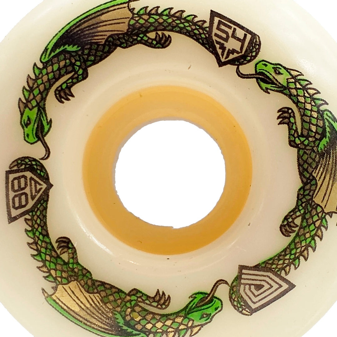 POWELL DRAGON FORMULA GREEN 54mm×34mm 88A スケートボード スケボー ウィール