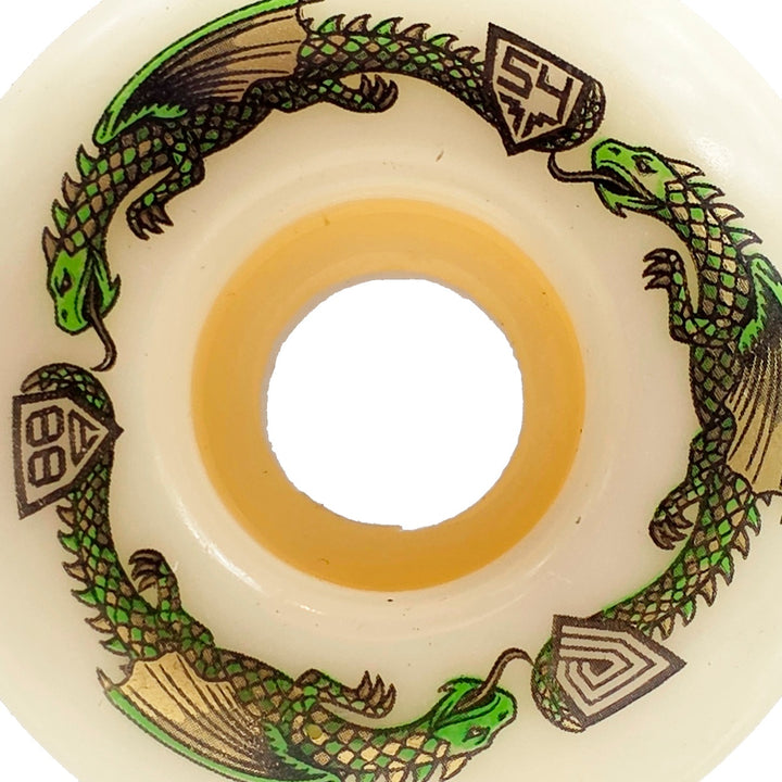 POWELL DRAGON FORMULA GREEN 54mm×34mm 88A スケートボード スケボー ウィール