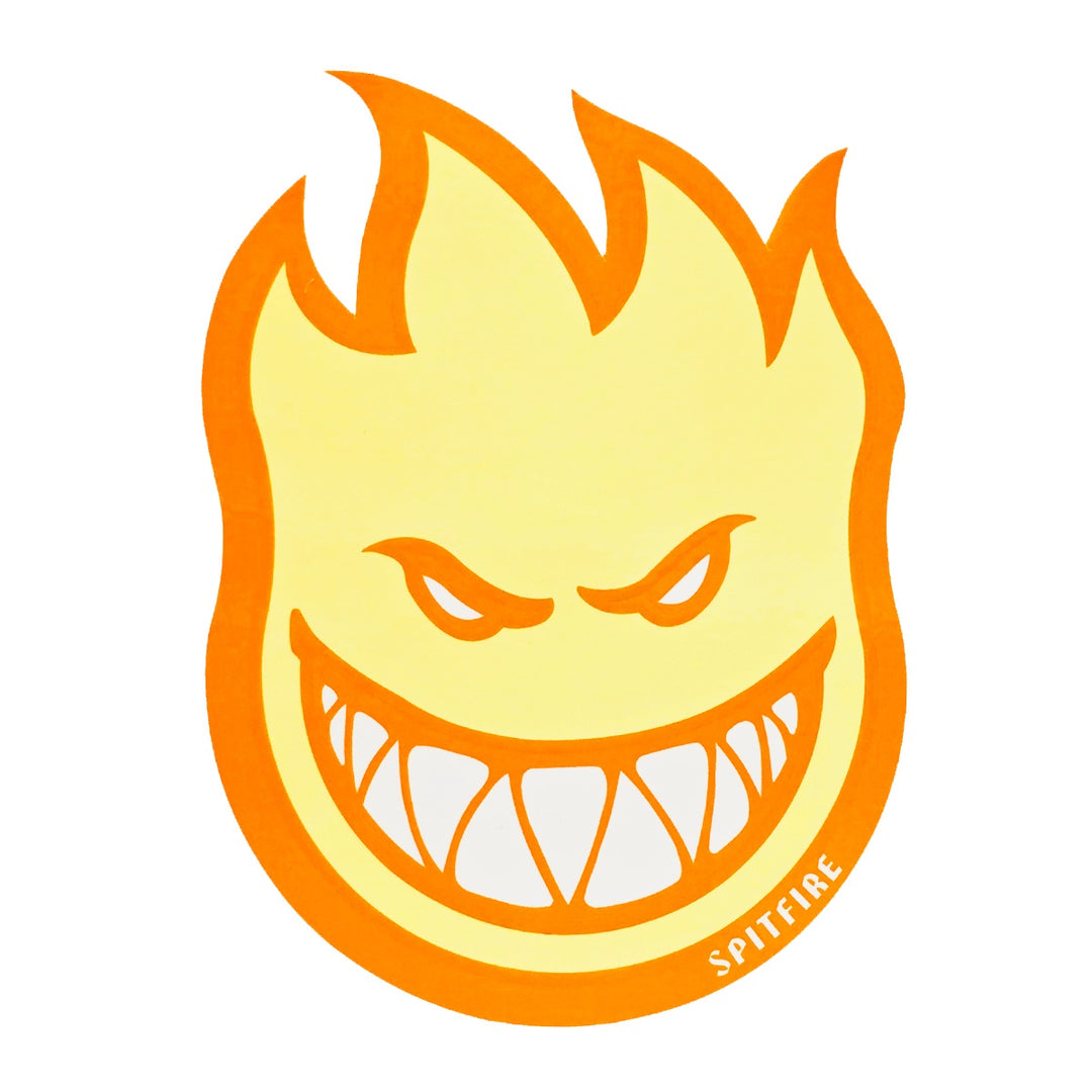 BIGHEAD FILL MIDIUM ORANGE/BABY YELLOW スケートボード スケボー ステッカー シール