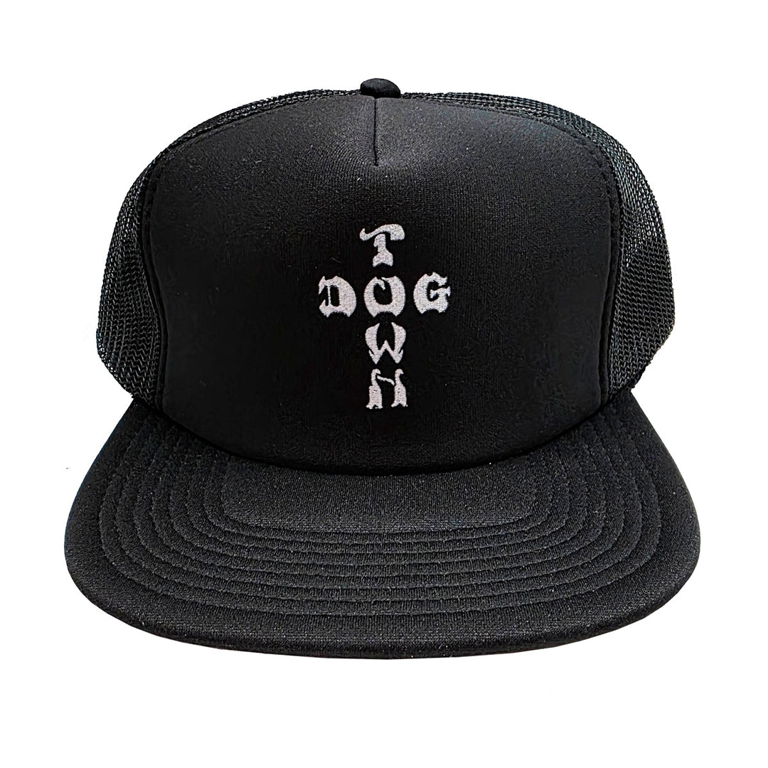 CROSS LETTER FLIP MESH HAT BLACK スケートボード スケボー キャップ メンズ アパレル 帽子