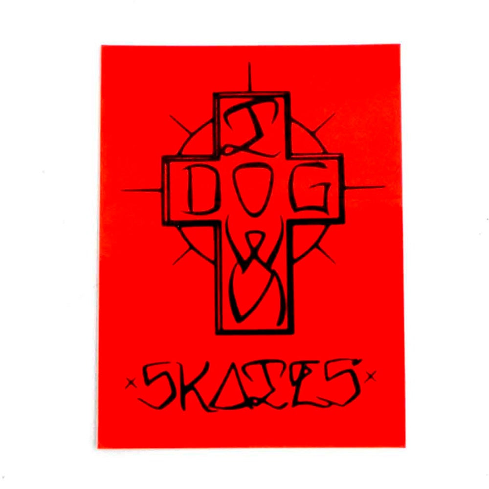 ESE CROSS RED ( LARGEL ) スケートボード スケボー ステッカー シール