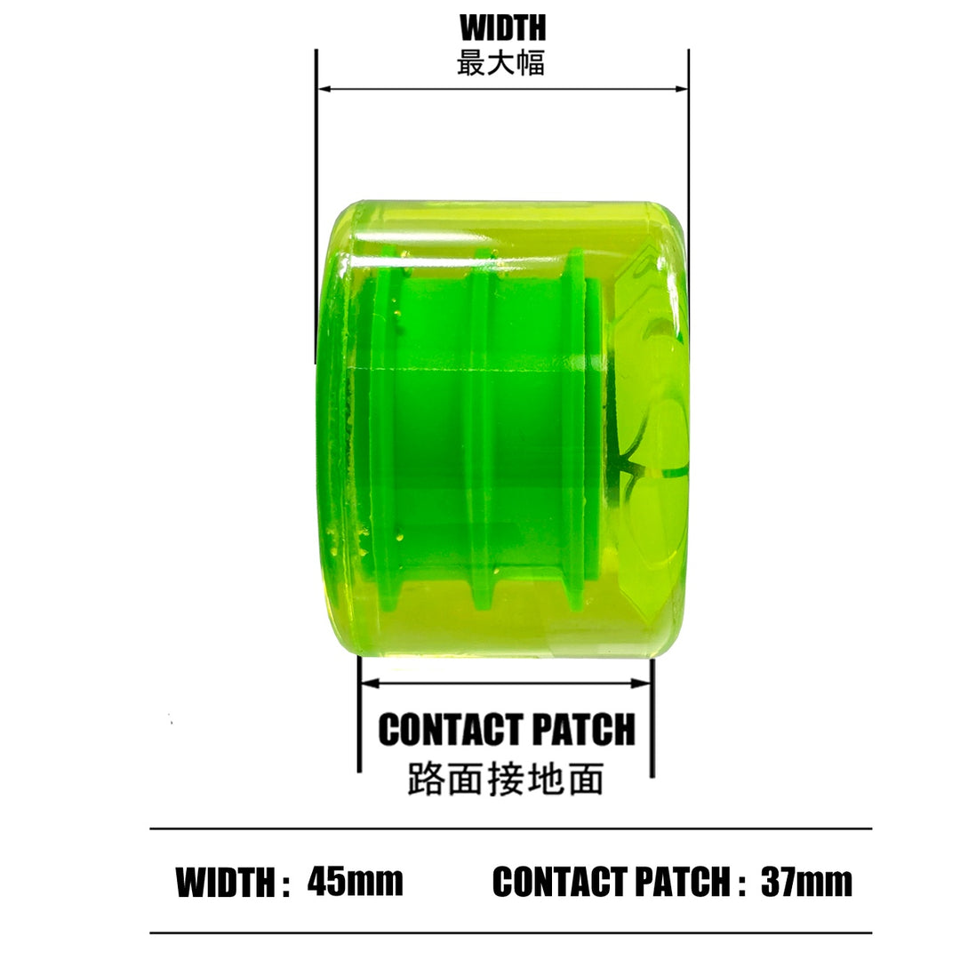 OJ SUPER JUICE BUBBLE GUM TRANS GREEN 60mm 78a スケートボード スケボー ウィール
