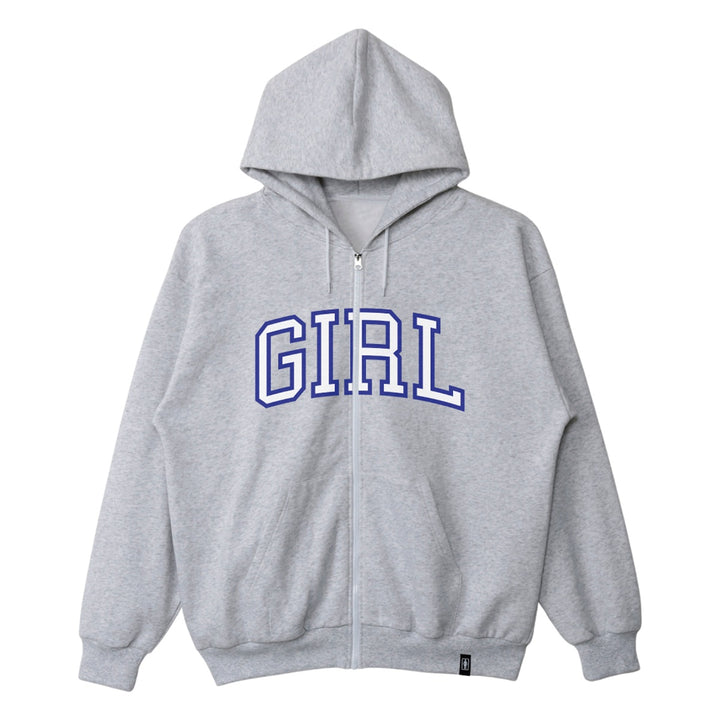 ARCH LOGO FULLZIP GREY スケートボード スケボー メンズトップス アパレル フード ジップフード
