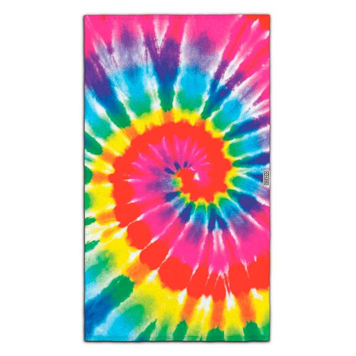 BEACH ECO TOWEL (TIEDYE RAINBOW)