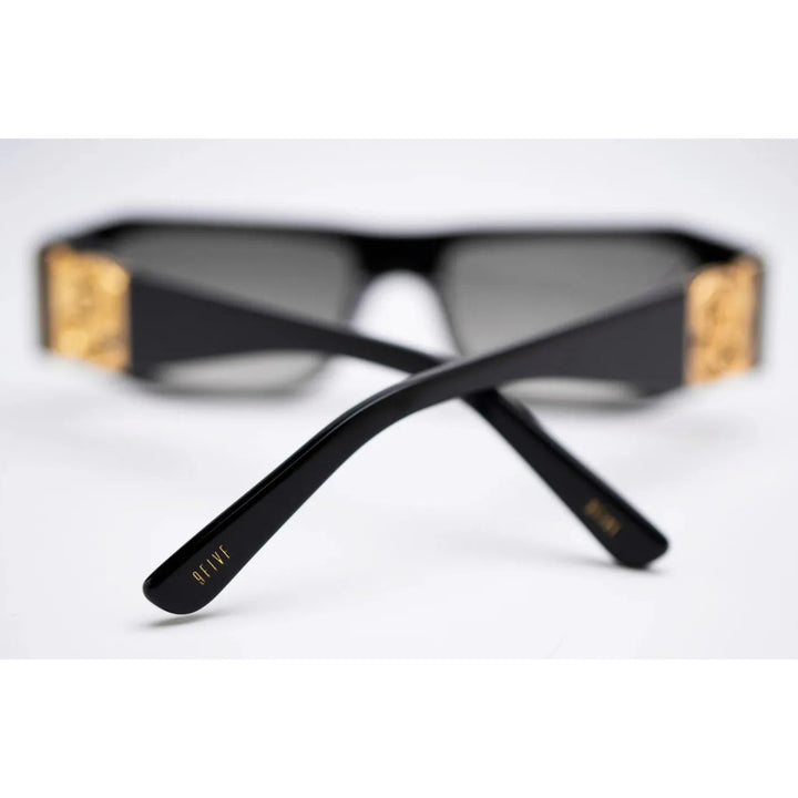 NOVEM LOC Black & 24k Gold Sunglasses ノヴェムロック / ブラック&24Kゴールド / サングラス / アジアンフィット / ナインファイブ