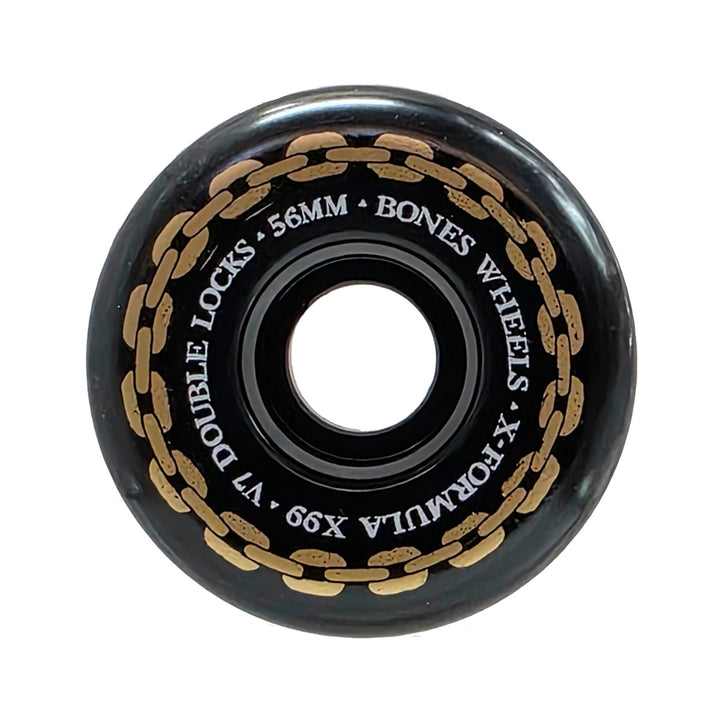 X-FORMULA DOUBLE LOCKS V7 BLACK 56mm 99A スケートボード スケボー ウィール