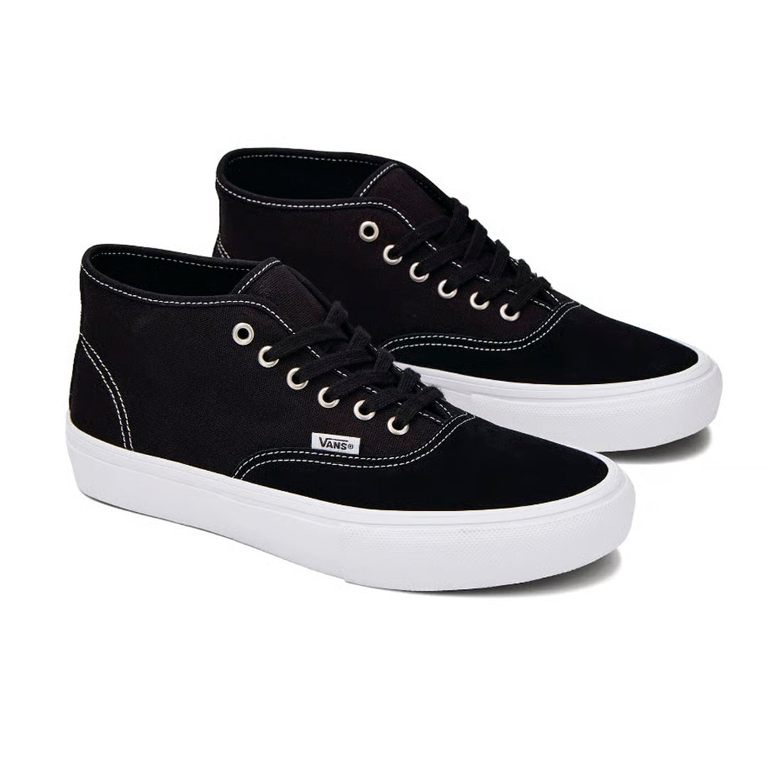 VANS SKATE AUTHNTIC MID スケート オーセンティック ミッド BLACK/WHITE スケートボード スケボー シューズ スケシュー スニーカー 靴 メンズ