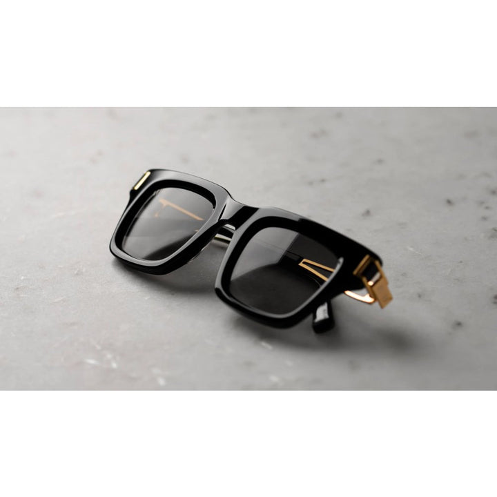 AVENUE Black & 24K Gold Sunglasses U1268-C01S01