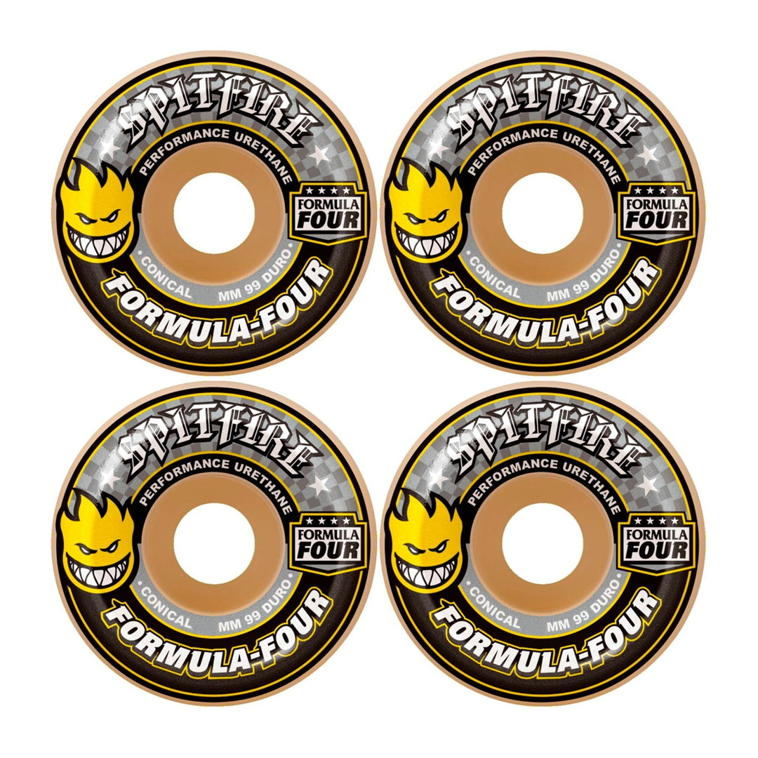 F4 99 DURO CONICAL YELLOW PRINT 52mm