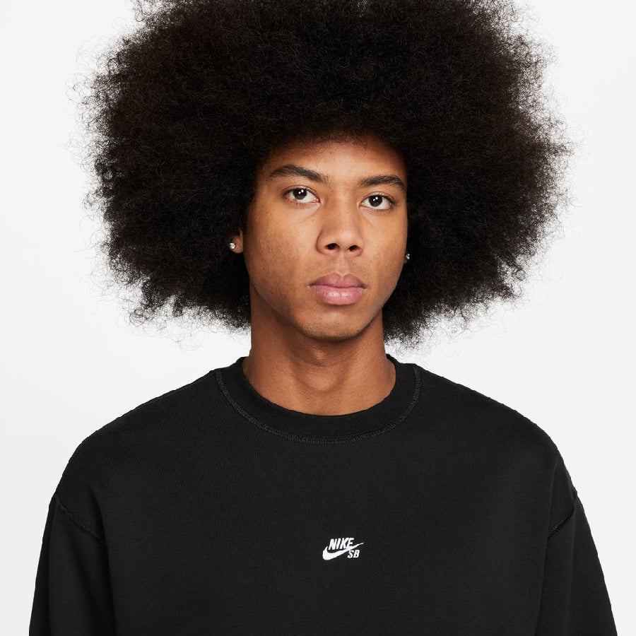 XLサイズ NIKE SB エッセンシャル ロゴ L/S クルー ( BLACK/WHITE ) FV7354-010