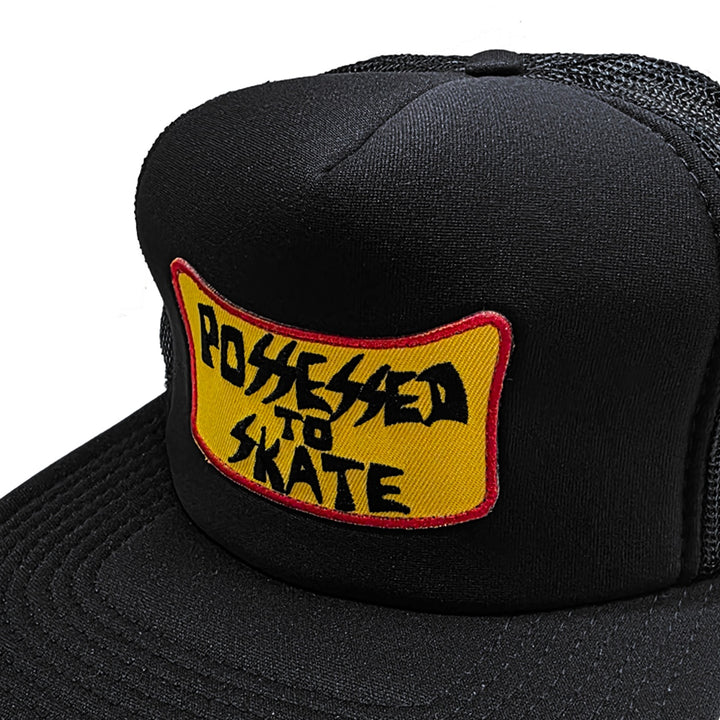 SUICIDAL POSSESSED TO SKATE PATCH MESH HAT BLACK スケートボード スケボー キャップ メンズ アパレル 帽子