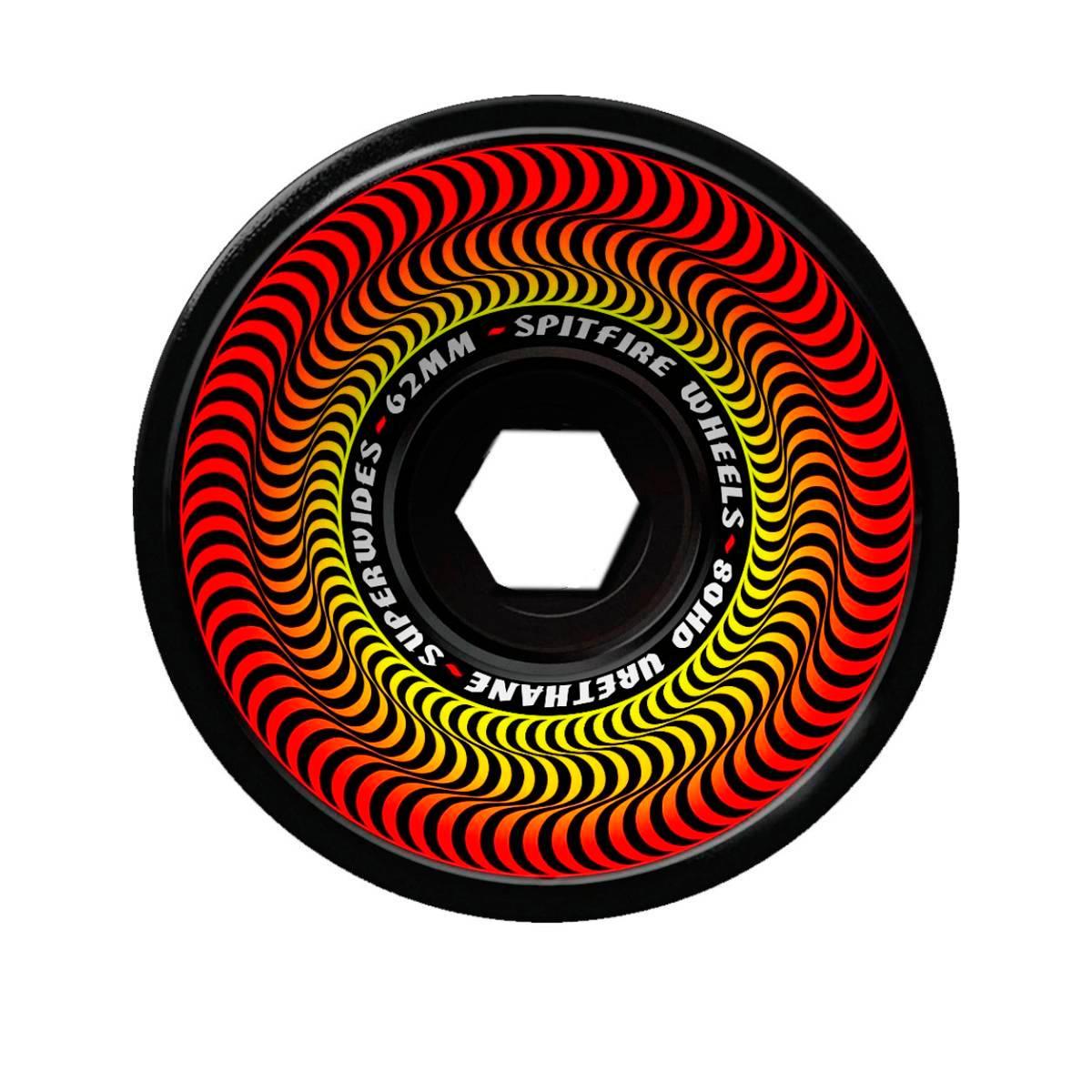 80HD SUPER WIDES BLACK 62mm スケートボード スケボー ウィール