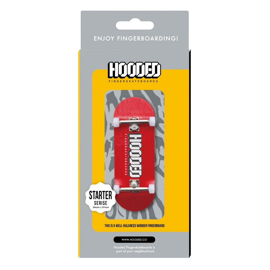 【指スケ】HOODED STARTER COMPLETE フィンガースケートボード (FIRE-RED)