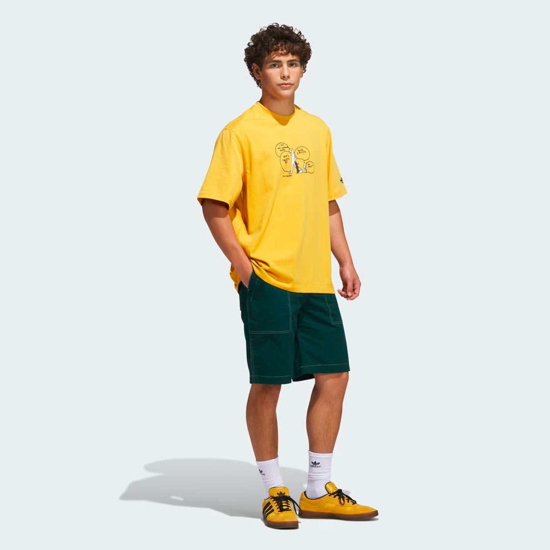 SKATEBOARDING x MARK GONZALES CRUSTY Tシャツ Preloved-Yellow/Black