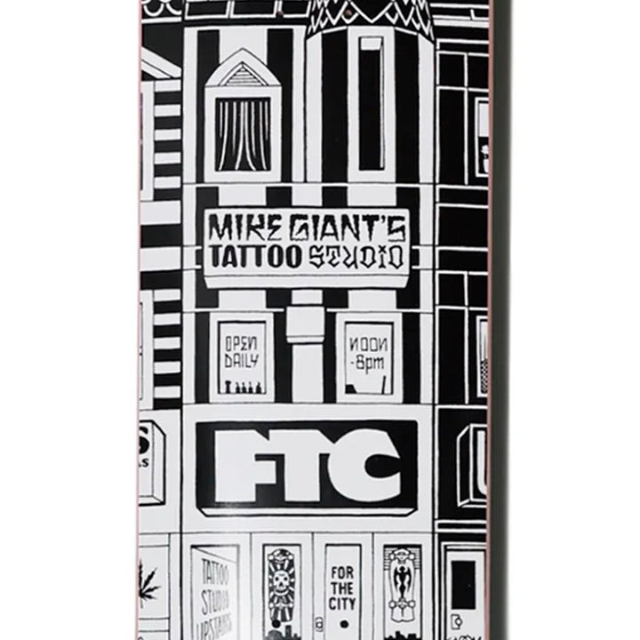MIKE GIANT X FTC THE BLOCK WHITE 8.5 スケートボード スケボー デッキ