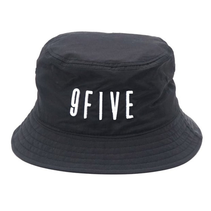 9FIVE LOGO NYLON BUCKET HAT BLACK