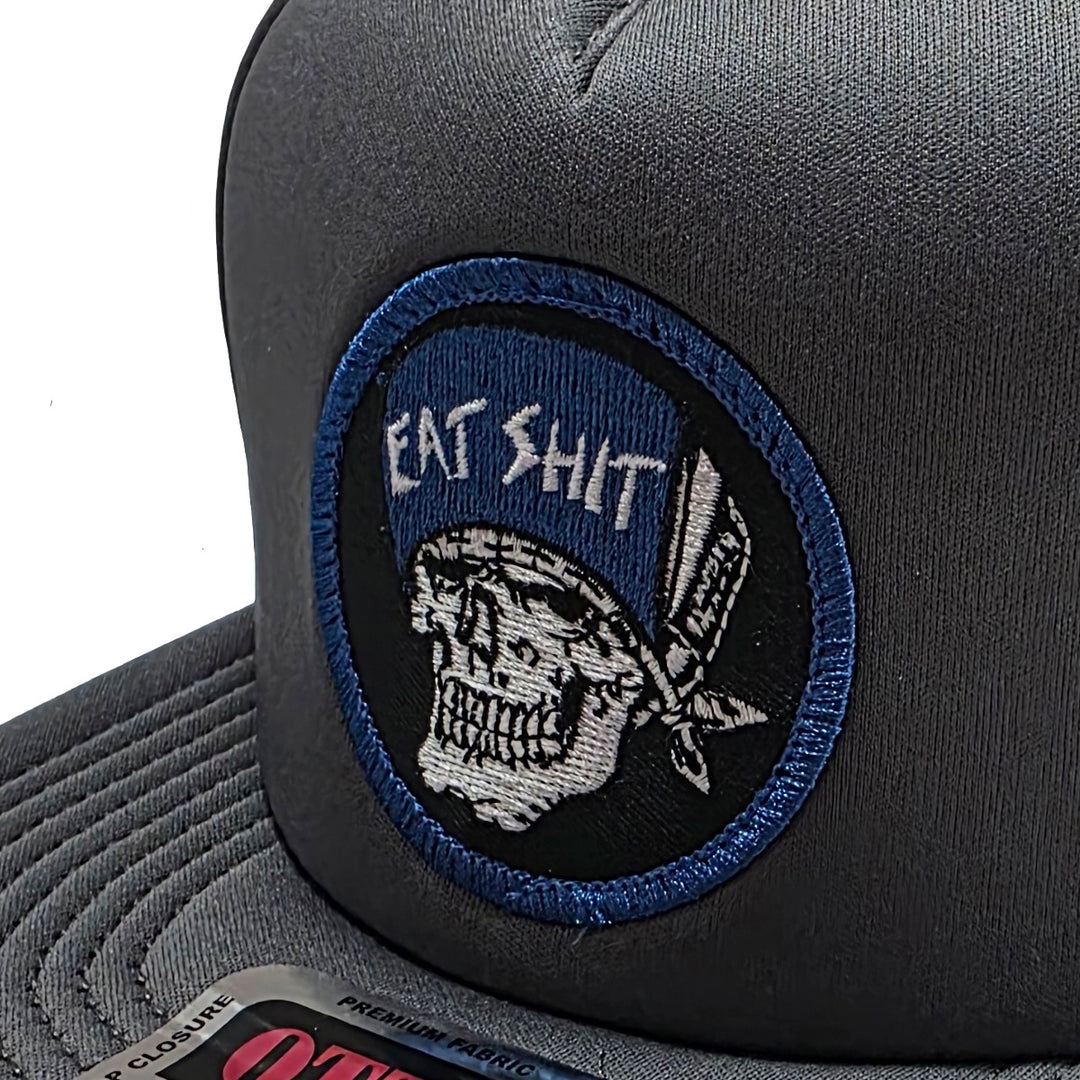 SUICIDAL SKATES EAT SHIT PATCH MESH HAT CHARCOAL スケートボード スケボー キャップ メンズ アパレル 帽子