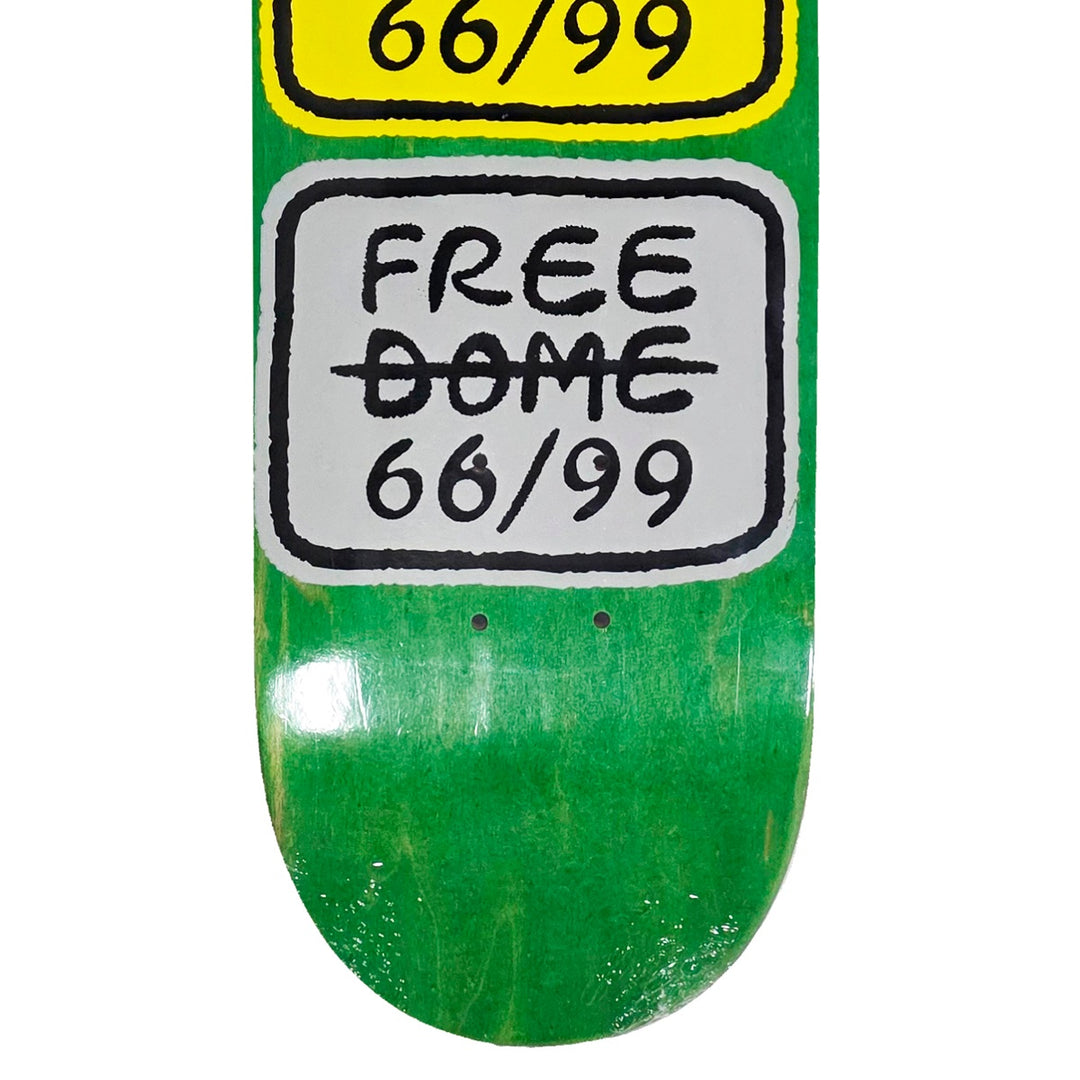 TEAM STACKED LOGO BULE/YELLOW/GRAY 8.0 スケートボード スケボー デッキ