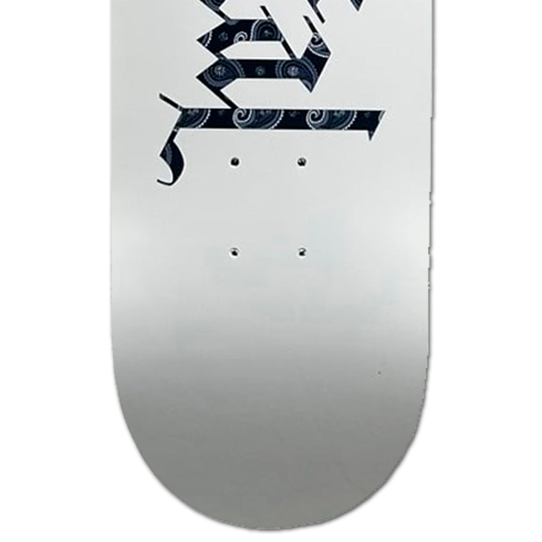TEAM LOGO PAISLEY WHITE FLAT 8.0 スケートボード スケボー デッキ