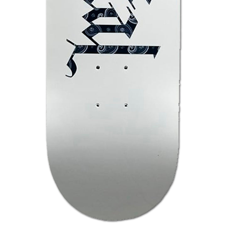 TEAM LOGO PAISLEY WHITE FLAT 8.0 スケートボード スケボー デッキ