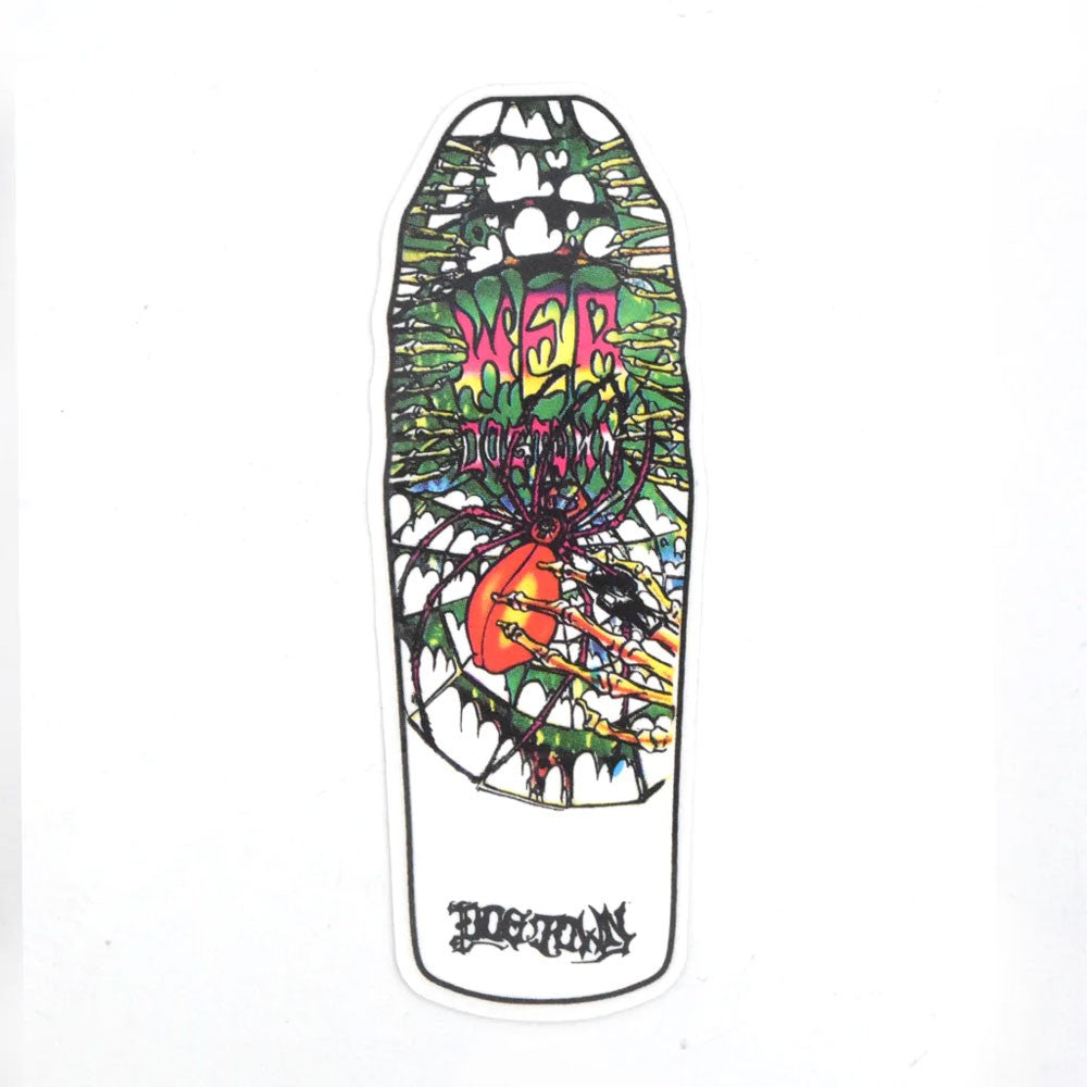 DOGTOWN WEB ( WHITE ) スケートボード スケボー ステッカー シール