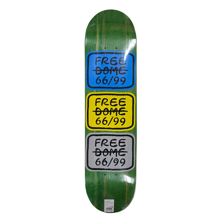 STACKED LOGO GREEN (BLUE/YELLOW/GRAY) TEAM 8.0 スケートボード スケボー デッキ