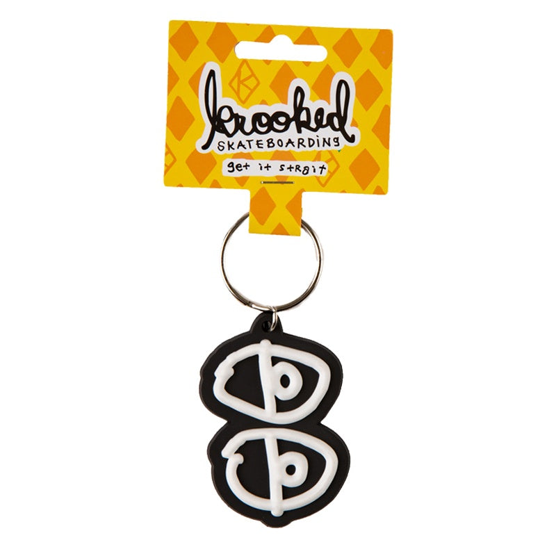 KEYCHAIN EYES BLACK/WHITE U0038-C01S01