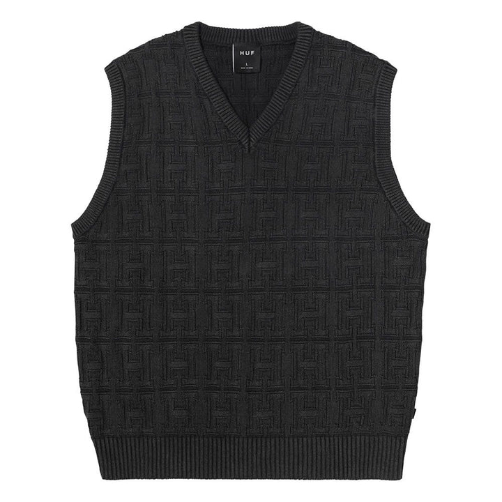 INTERLACED JACQUARD OVERDYED VEST U0753-C01S01