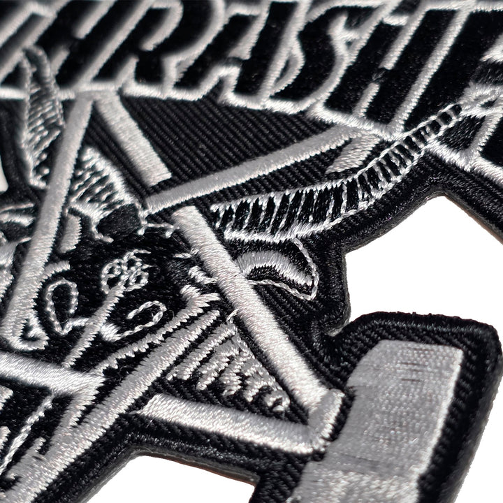 SKATE GOAT PATCH (BLACK/SILVER)