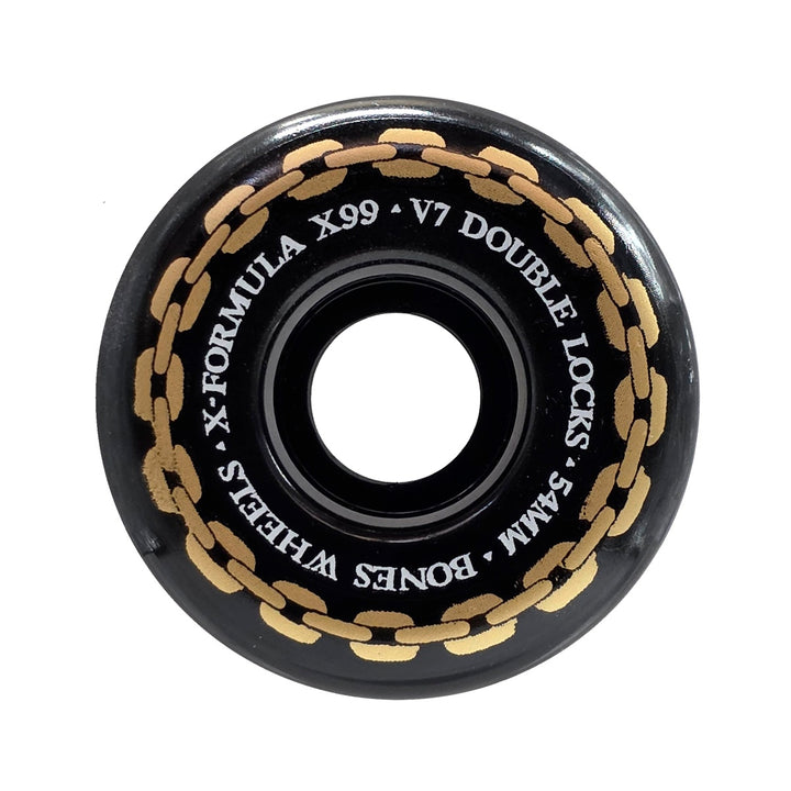 X-FORMULA DOUBLE LOCKS V7 BLACK 54mm 99A スケートボード スケボー ウィール