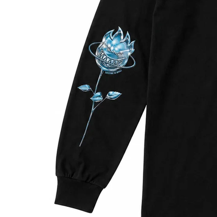 SPITFIRE x APRIL CHROME ROSE BIGHEAD BLACK Lサイズ スケートボード スケボー ロングスリーブTシャツ 長袖