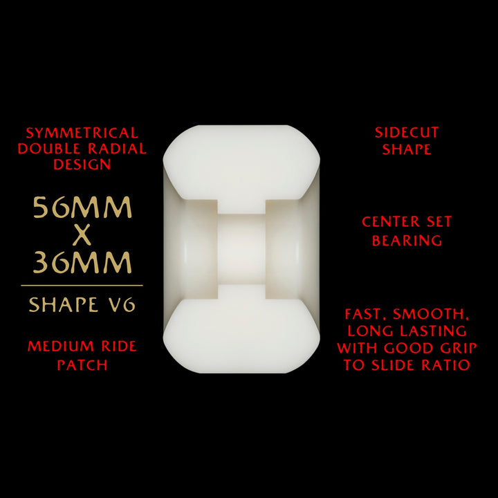 POWELL PERALTA DRAGON FORMULA RED 56mm×36mm 93A スケートボード スケボー ウィール