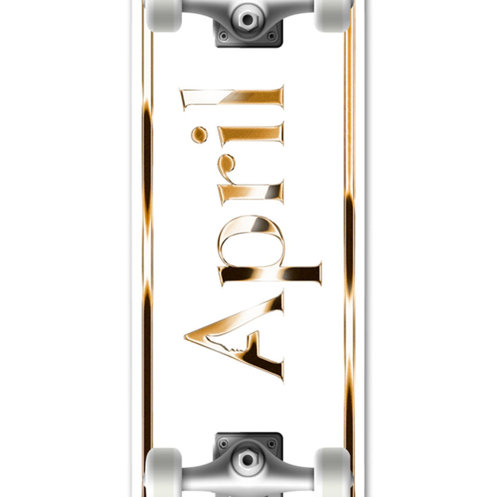 TEAM OG LOGO GOLDEN WHITE 8.0 コンプリートスケートボード スケボー コンプリート 完成組立品 セット