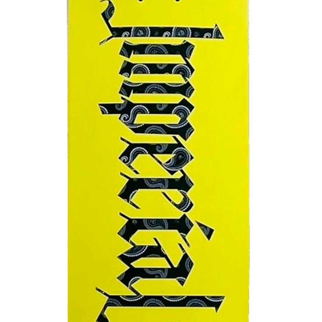 TEAM LOGO PAISLEY YELLOW FLAT 8.0 スケートボード スケボー デッキ