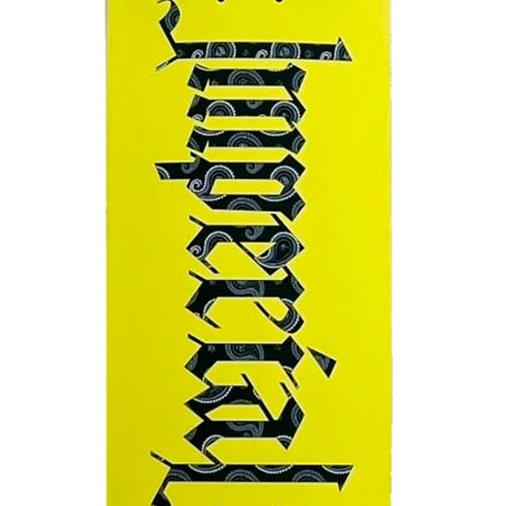 TEAM LOGO PAISLEY YELLOW FLAT 8.0 スケートボード スケボー デッキ
