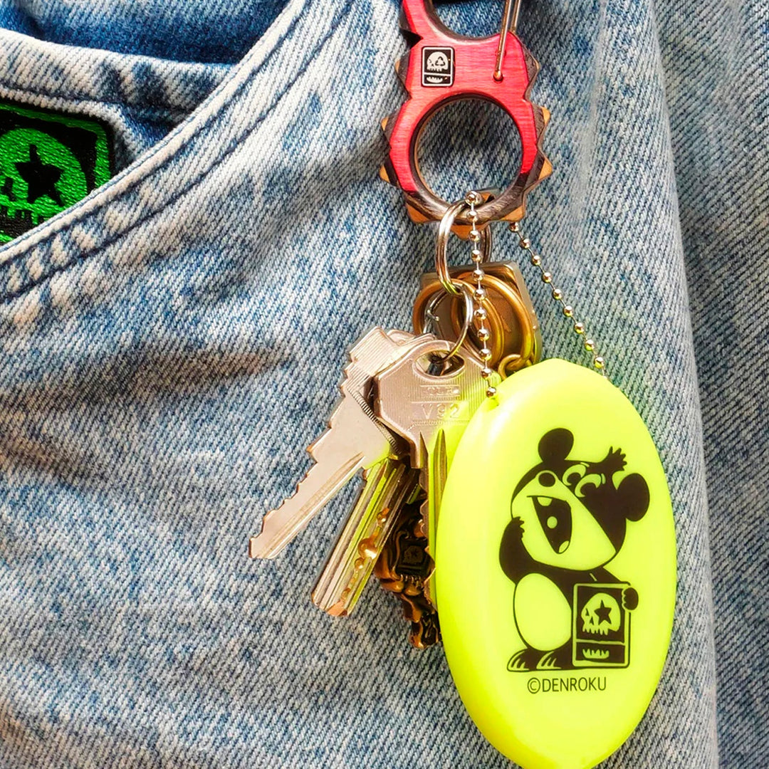 でん六 x MxMxM コインケース NEON YELLOW スケートボード スケボー 財布 ウォレット メンズ レディース