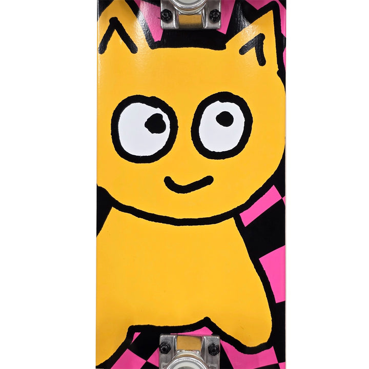 MEOW BIG CAT CHECKER TWIST COMPLETE PINK 6.5 スケートボード スケボー コンプリート 完成組立品 セット