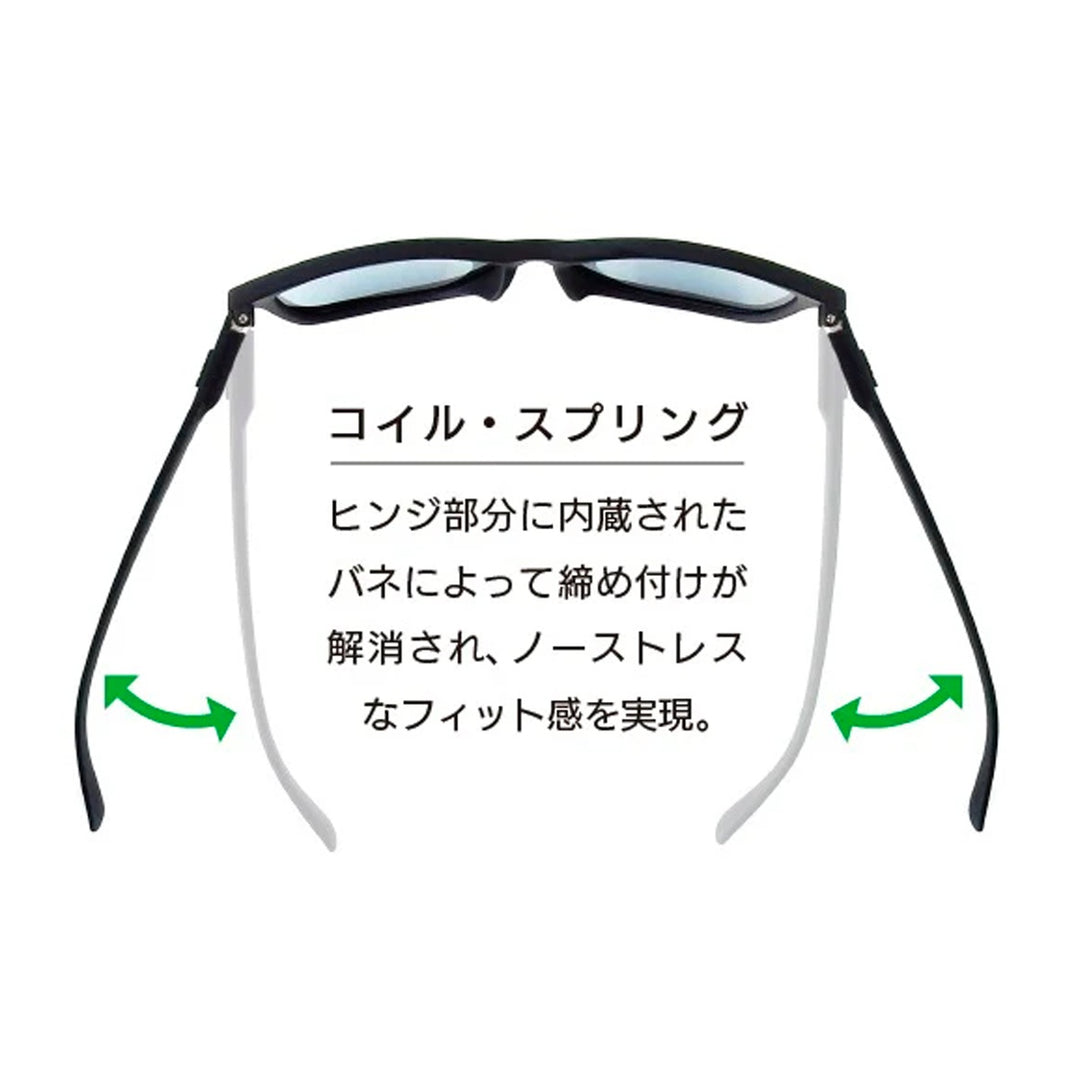 RECOIL Black Soft x Marin Blue Mirror Polarized 偏光レンズ vidg00528