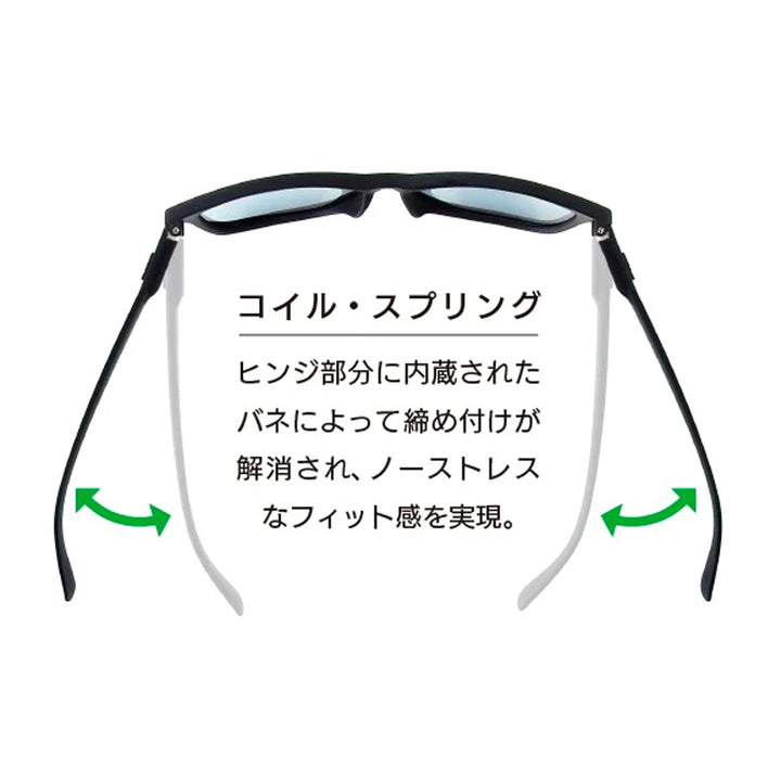 RECOIL Black Soft x Marin Blue Mirror Polarized 偏光レンズ vidg00528