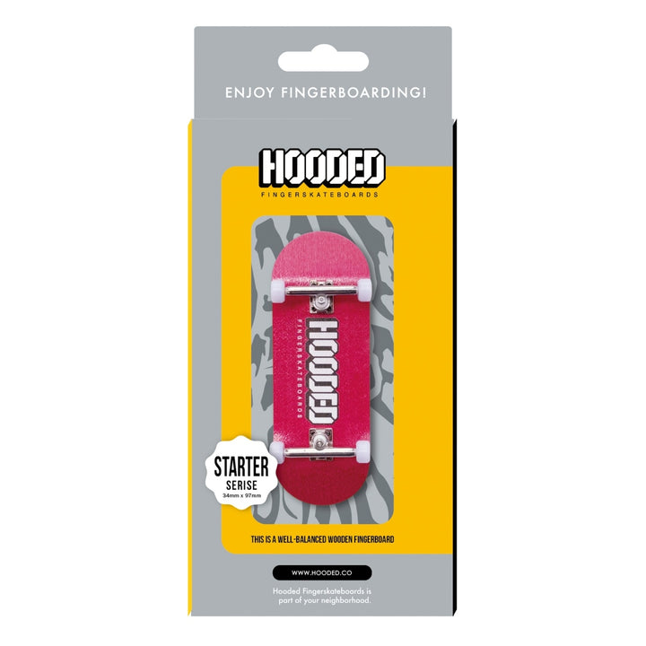 【指スケ】HOODED STARTER COMPLETE フィンガースケートボード (CHERRY-PINK)