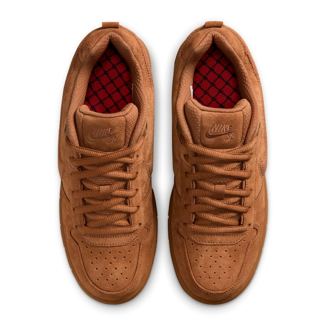 NIKE SB PAUL RODRIGUEZ ZOOM AIR LOW (LT BRITISH TAN/LT BRITISH TAN-UNIV RED-BLACK) IQ6827-200