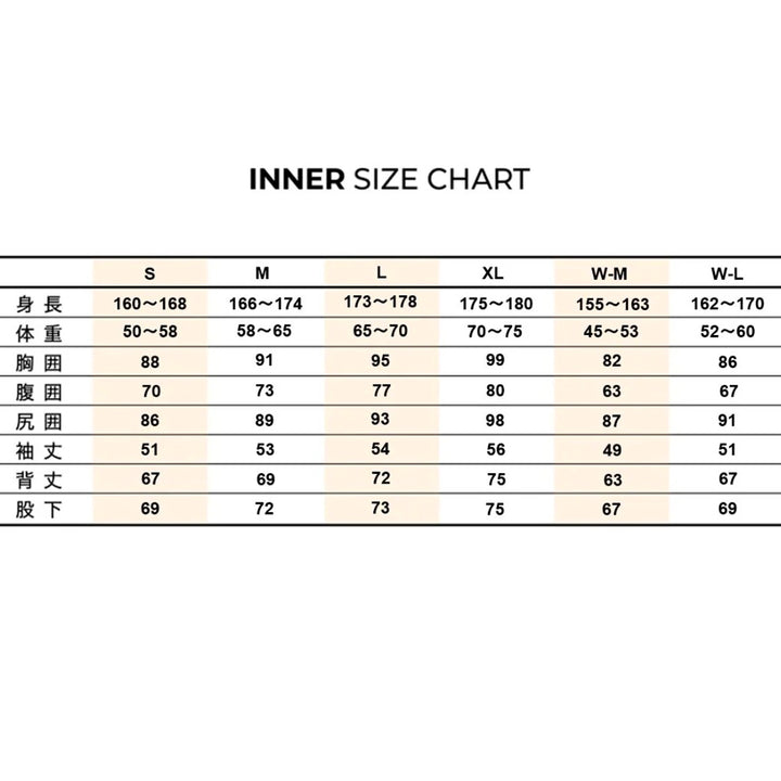 撥水フレイム起毛インナー フルスーツ