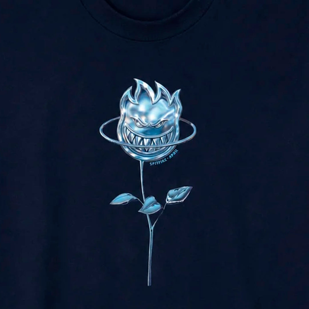 SPITFIRE x APRIL CHROME ROSE BIGHEAD NAVY c スケートボード スケボー TEEシャツ 半袖