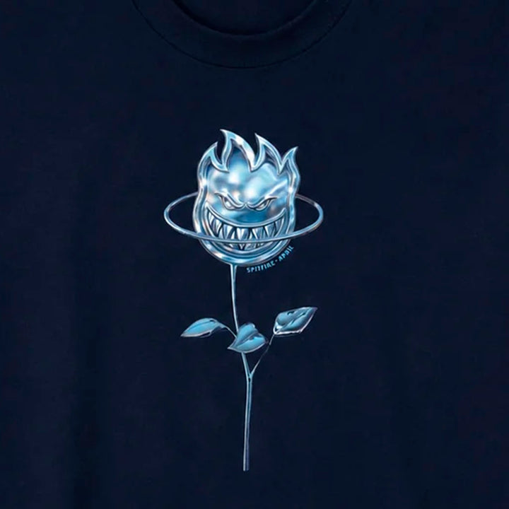 SPITFIRE x APRIL CHROME ROSE BIGHEAD NAVY c スケートボード スケボー TEEシャツ 半袖
