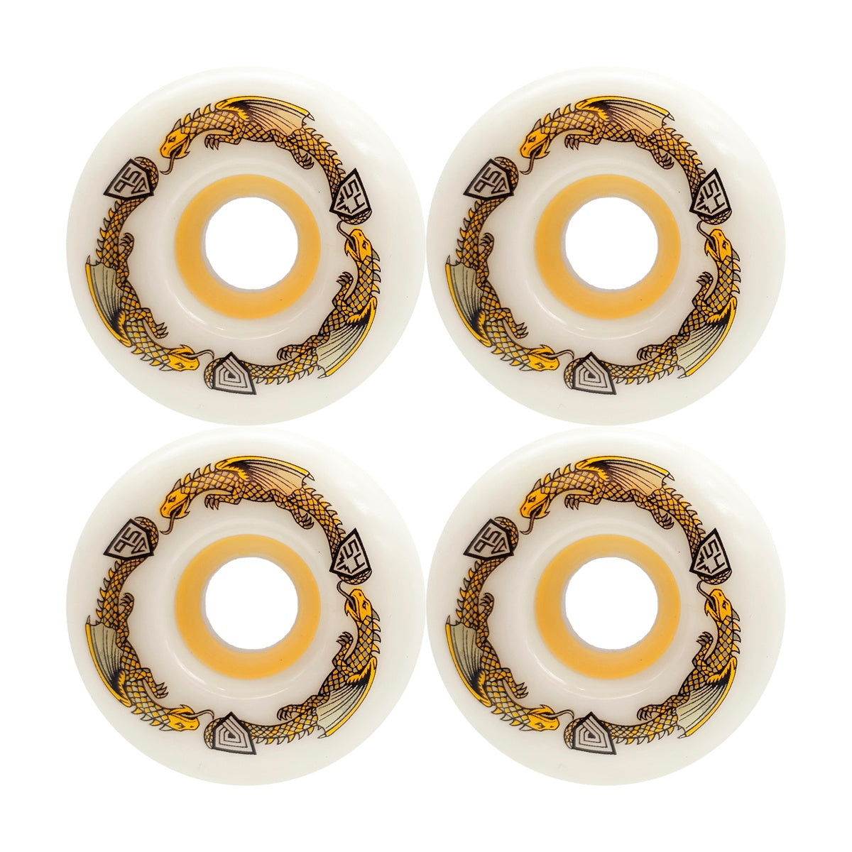 POWELL DRAGON FORMULA YELLOW 54mm×34mm 95A スケートボード スケボー