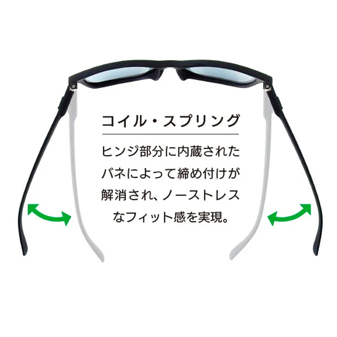 SELECT Black Soft X Navy Blue 日本製プレミアム防曇偏光レンズ vidg00532