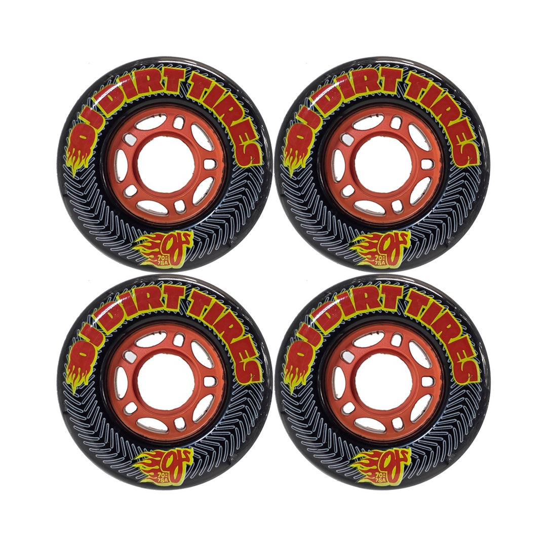 THUNDER JUICE DIRT TIRES BLK 70mm 78A スケートボード スケボー ウィール