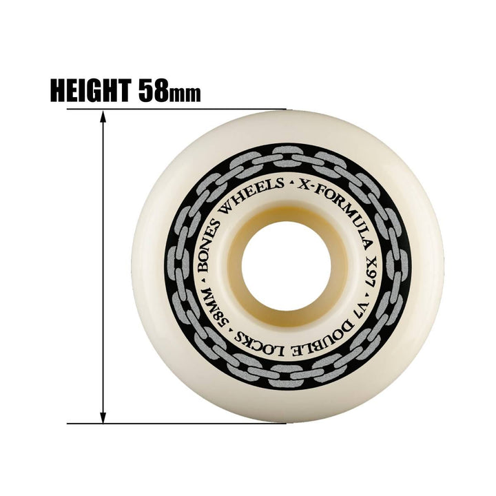 X-FORMULA DOUBLE LOCKS V7 58mm 97A スケートボード スケボー ウィール