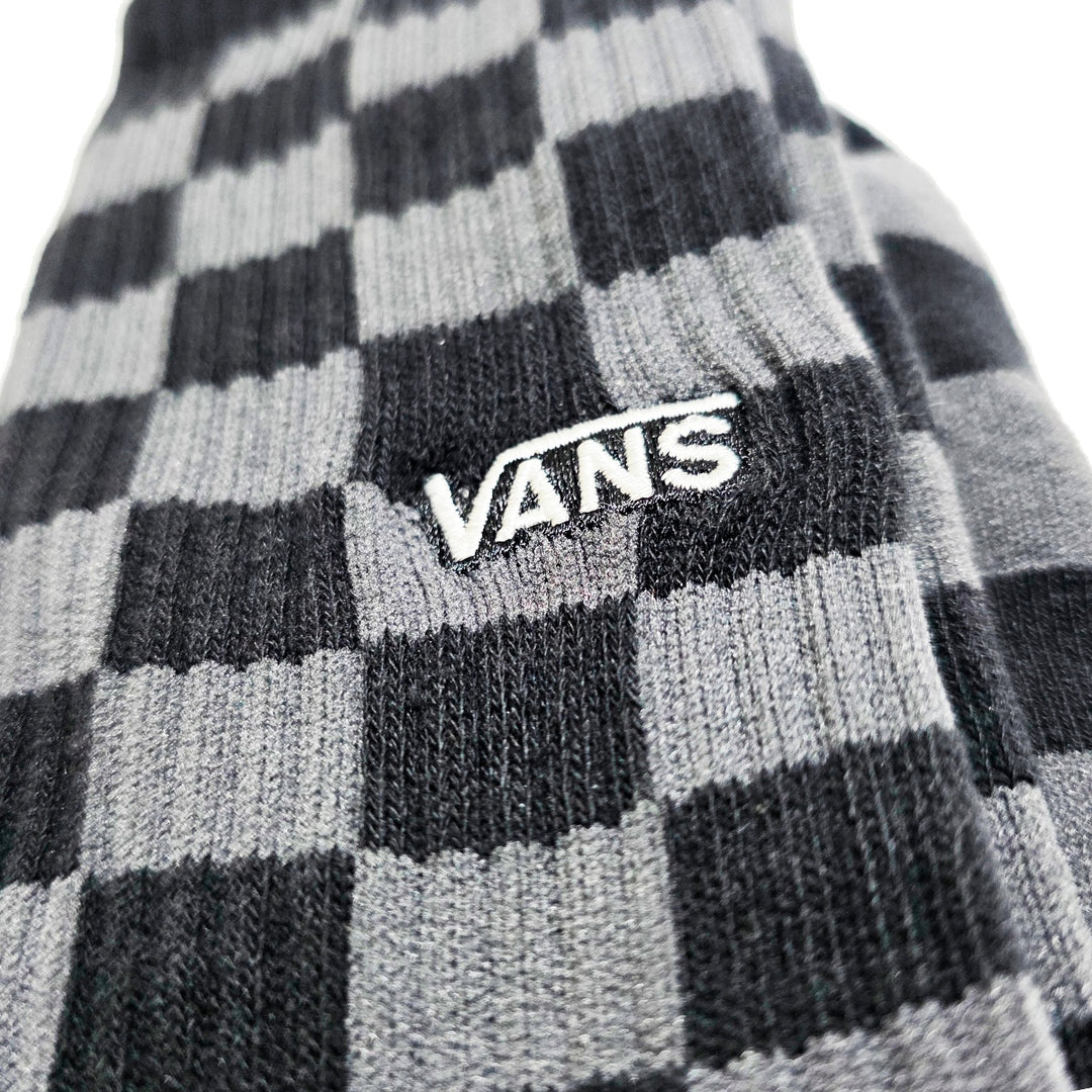 CHECKERBOARD CREW SOCKS BLACK/CHACOL スケートボード スケボー キャップ メンズ クルーソックス 靴下 ソックス