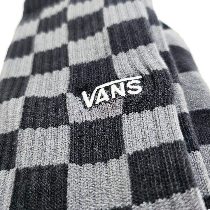 CHECKERBOARD CREW SOCKS BLACK/CHACOL スケートボード スケボー キャップ メンズ クルーソックス 靴下 ソックス